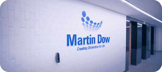 Martin Dow office signage