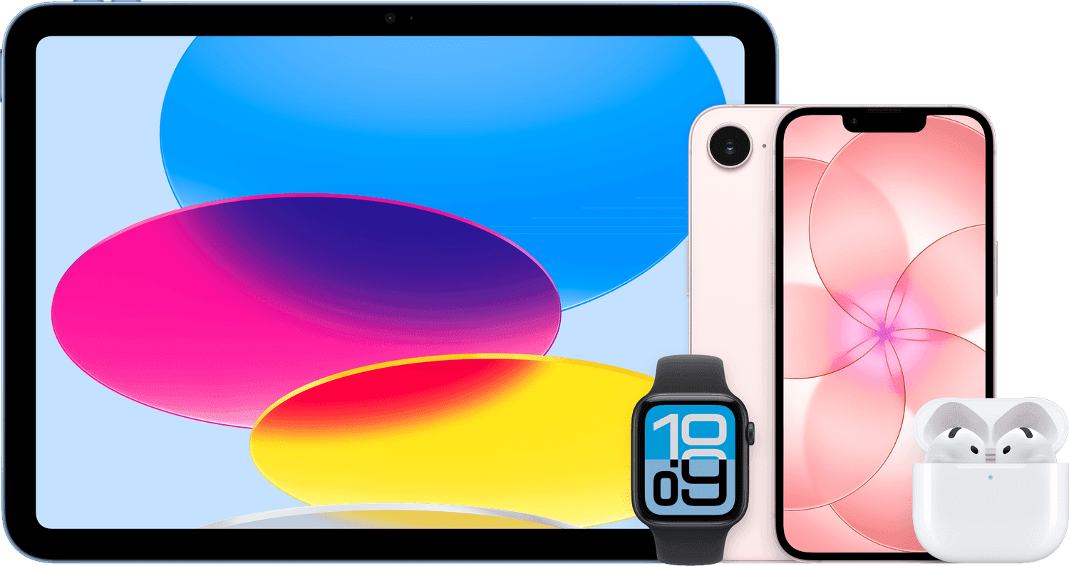 Apple iPad, iPhone, Apple Watch and AirPods