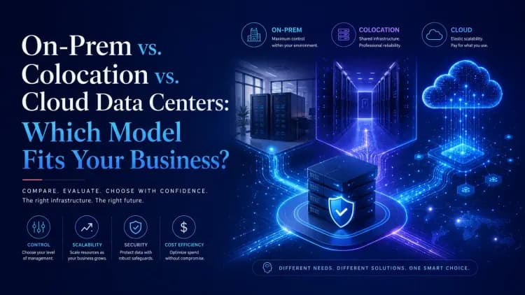 On-Prem vs. Colocation vs. Cloud Data Centers: Which Model Fits Your Business?