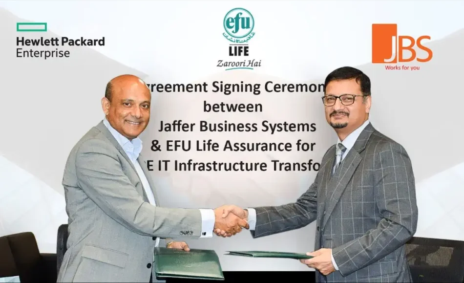 Jaffer Business Systems and EFU Life Assurance join hands for IT Infrastructure Transformation